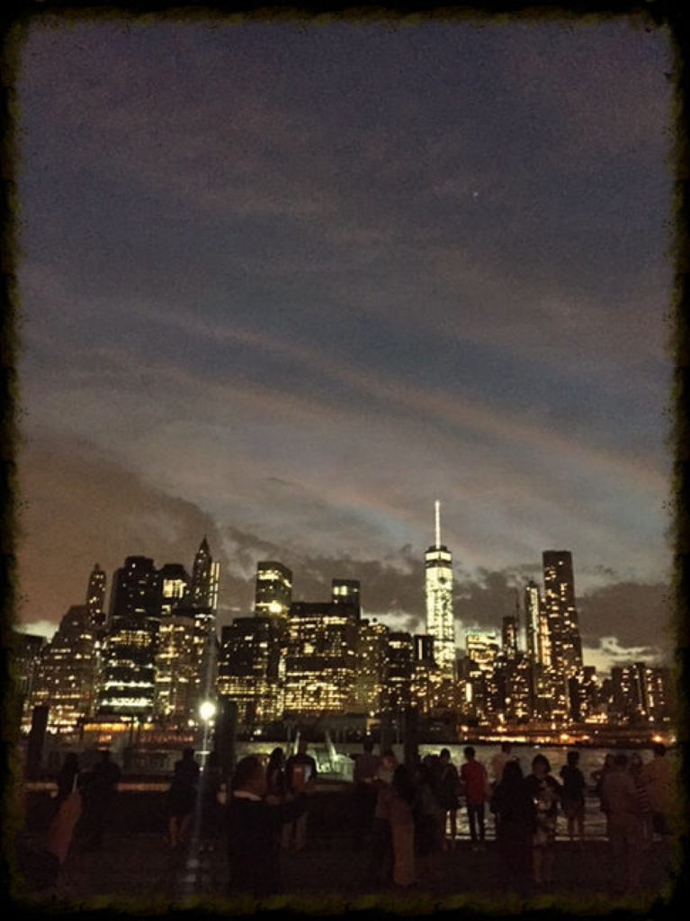 Evening falls on Manhattan